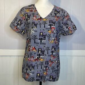 Disney Halloween Scrub Top